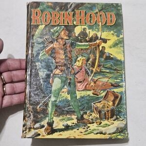 Vintage 1955 Robin Hood & Little Women Book with Colorful Cover